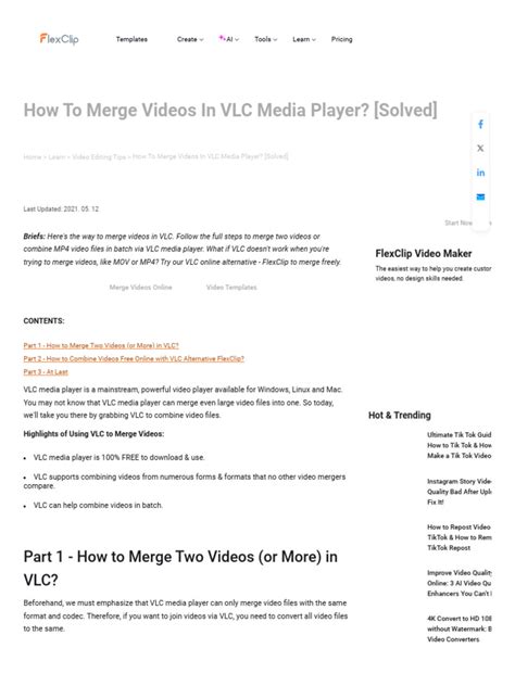 Image result for How to Splice Video Using VLC