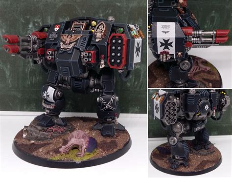 Black Templar Ballistus Dreadnought done & ready to provide heavy fire ...