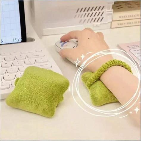 1pc Cute Wrist Rest Elastic Small Pillow Wrist Pad Mouse Pad For Typing ...