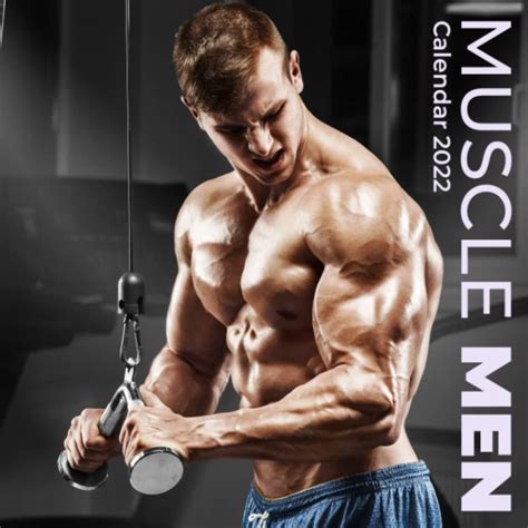 Buy Muscle Men 2022 : Sexy Men Gym Fitness 12-Month Squared Monthly ...