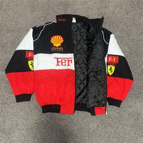 Ferrari jacket Vintage Embroidery bomber themed India | Ubuy