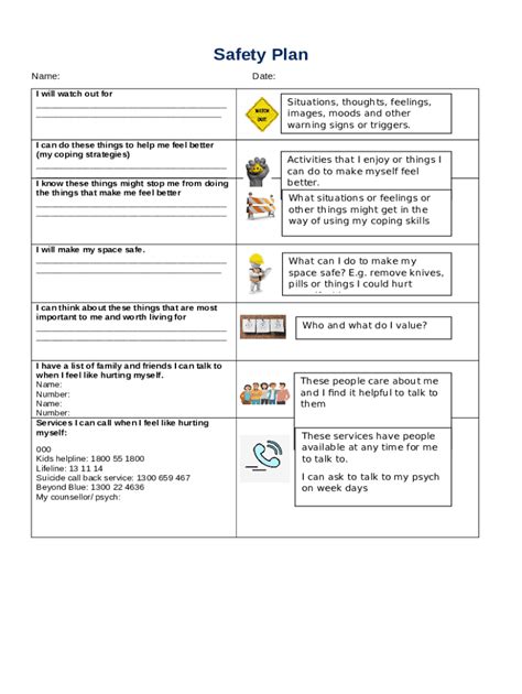 Example Safety Plan Template Doc Template | pdfFiller
