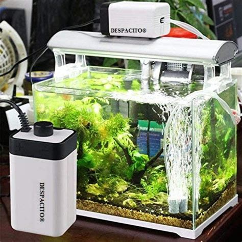 Despacito Aquarium Oxygen Air Pump for Fish Tank Noiseless Fish Tank ...