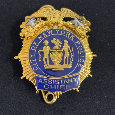 NYPD New York Police Badge Replica Movie Props 2 Star - TriumphBadges