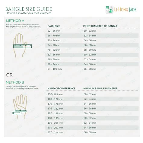 Image result for Bangle Size Guide