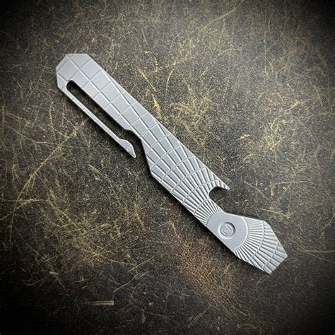 OZ Pocket Pry Bar. Hardened Z-FiNit steel with "Radial Frag" Milling ...