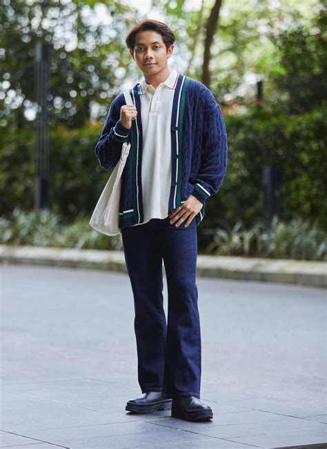 Check styling ideas for「JWA Cricket Long Sleeve Cardigan」| UNIQLO IN