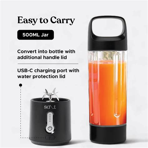 PureBlend Pro Portable Blender, 500ML – Salt