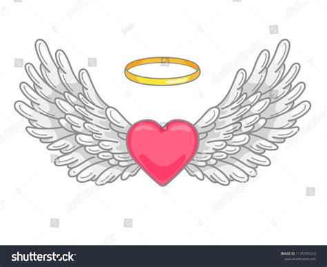 Angel Wings Heart Clipart