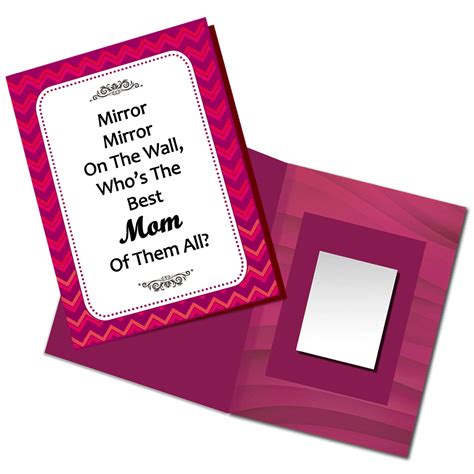 exciting Lives Who is The Best Mom Mirror Card - Birthday Anniversary ...