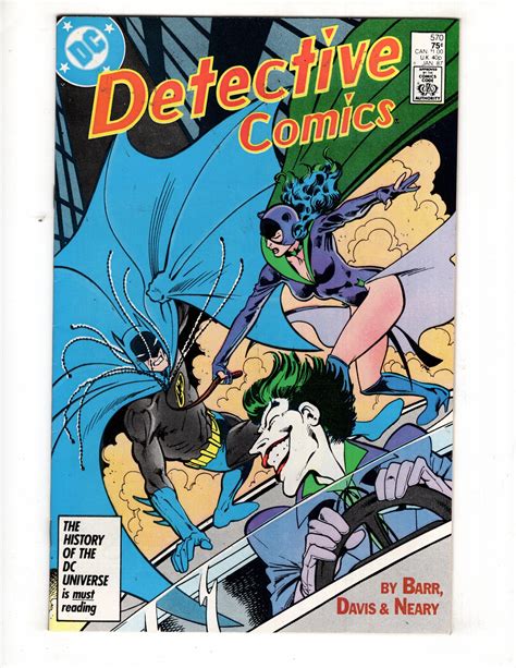 Detective Comics #570 (NM-) 1987 Joker Classic CATWOMAN Alan Davis / ID ...