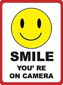 Color World Express Smile You Are On Camera Emergency Sign Price in ...