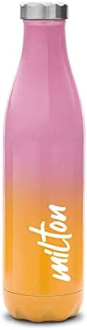 MILTON Duo DLX 750 Thermosteel Bottle, 700 ml Water Bottles, 24 Hours ...
