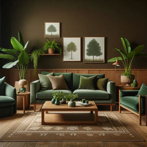 21 Exquisite Furniture Colors for Brown Walls