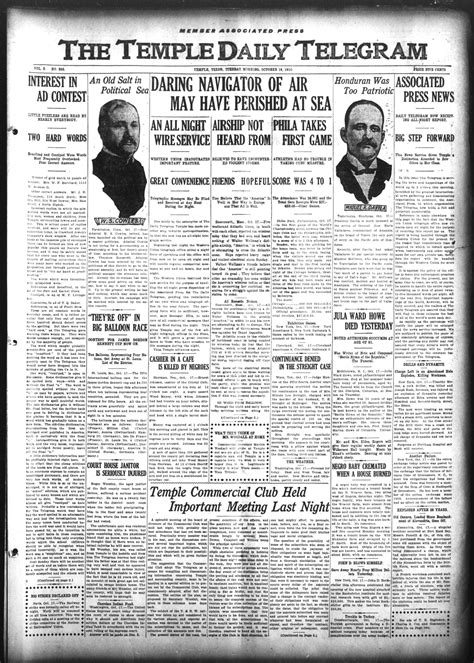 The Temple Daily Telegram (Temple, Tex.), Vol. 3, No. 286, Ed. 1 ...