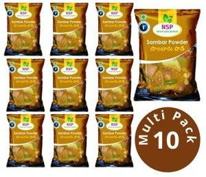 NSP Sambar Masala (100gm Pack of 10) Price in India - Buy NSP Sambar ...