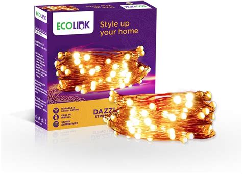 Buy Crompton Galaxy Decoration Copper USB Powered String Fairy Lights ...