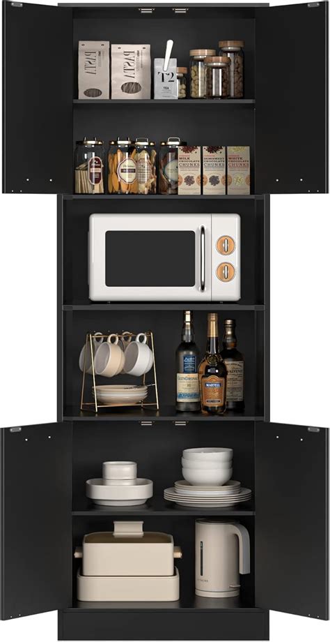 FOTOSOK Tall Freestanding Kitchen Pantry Cabinet with India | Ubuy