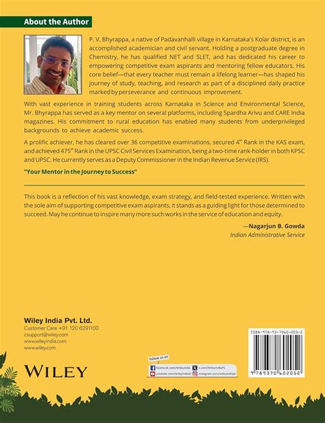 Wiley India Environment And Ecology By P V Bhyrappa IRS – Vikas Book Depo