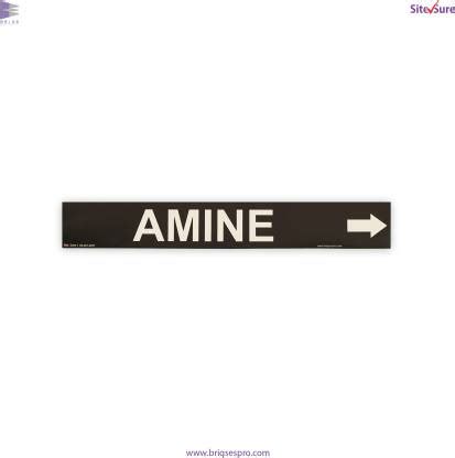 SiteSure Amine Pipe Marking, @ 64.9/piece Emergency Sign Price in India ...