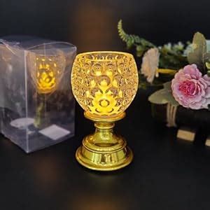 CraftVatika LED Tealight Flameless & Smokeless Candle with Stand, LED ...