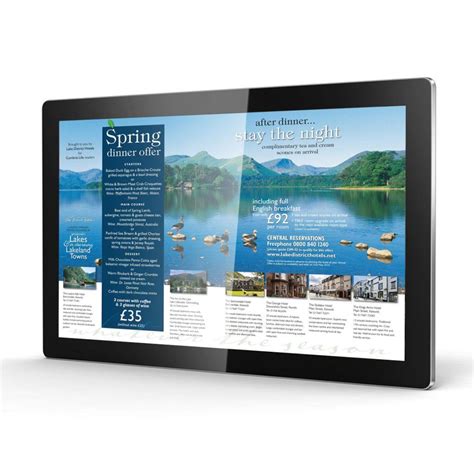 Freestanding Interactive Digital Touch Screen