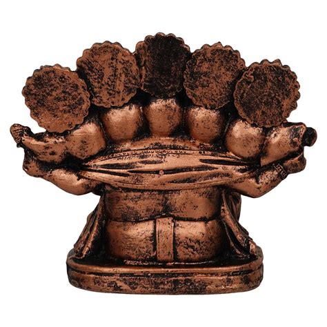 Webelkart Polyresin Panchmukhi Ganesha Idol Statue Showpiece for Car ...