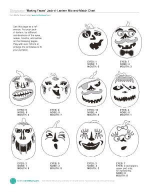 Fillable Online Diagrams: Making FacesJack-o-Lantern Mix-and-Match ...