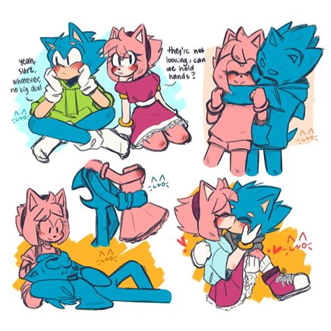 Sonic Y Amy, Sonic Boom, Character Drawing, Game Character, Sonamy ...