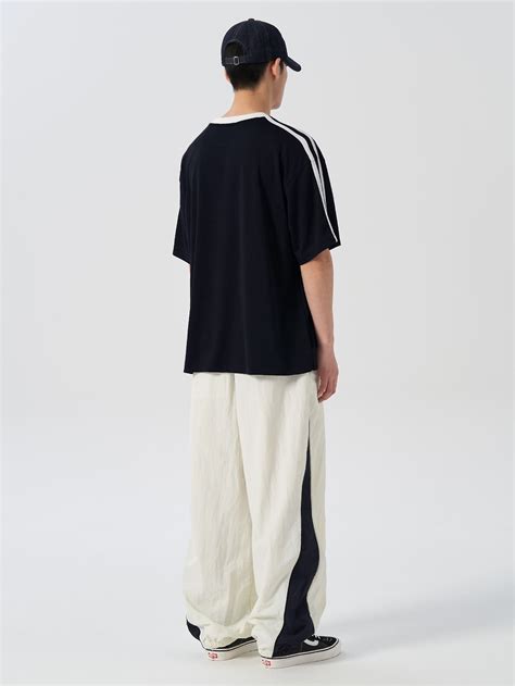 8seconds Sporty Coloration Half Sleeve Tee Shirt Navy | Crewneck for ...