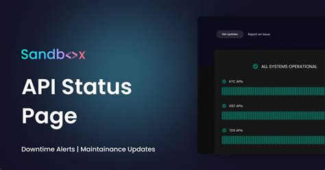 Sandbox API Status Page
