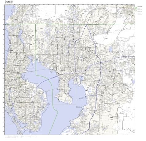 Tampa, FL ZIP Code Map Not Laminated : Amazon.in: Office Products