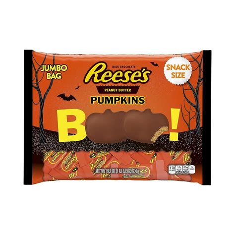 Amazon.com: REESE'S Halloween Chocolate Candy, Snack-Size Peanut Butter ...
