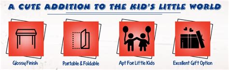 Babyjoys Kids Study Table and Chair Set with Storage – Durable Plastic ...