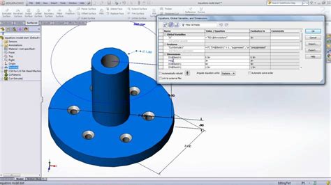 Apply Formula in SolidWorks Table 的图像结果