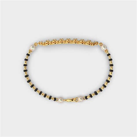 Buy Shubh Sutra Diamond Mangalsutra Bracelet At Jewelbox