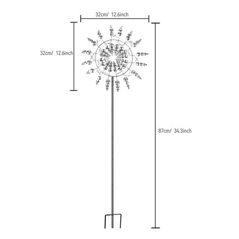 Buy Magical Windmill Metal Wind Spinner Outdoor - Kinetic Wind ...