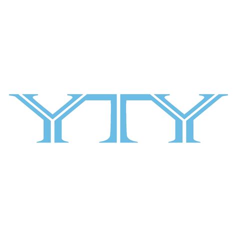 logotipo de yty. letra yty. diseño del logotipo de la letra yty ...
