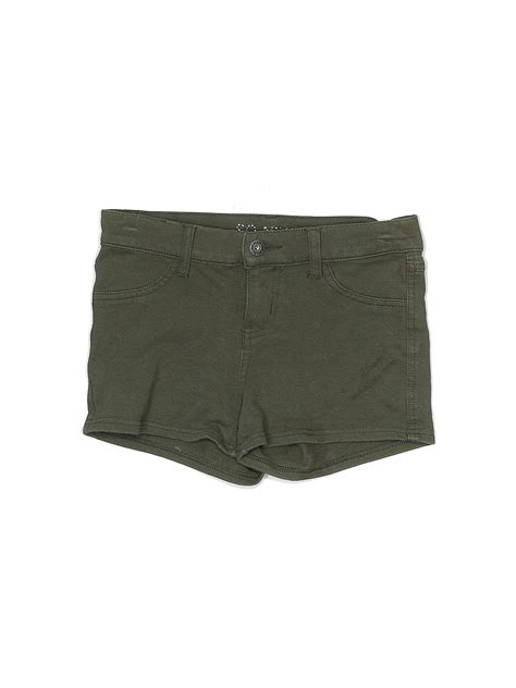 So Nikki... Solid Green Denim Shorts Size L (Youth) - 68% off | ThredUp
