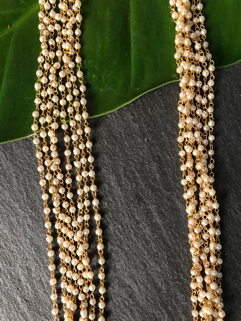 8 LINE MOTI MALA – Citrine Silver & Fashion Jewellery