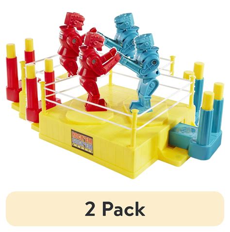 (2 pack) Rock 'Em Sock 'Em Robots Kids Game, Fighting Robots with Red ...