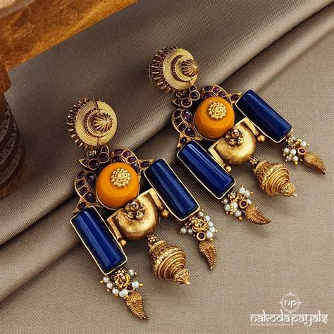 Silver Gold Plated Earrings – Nakoda Payals