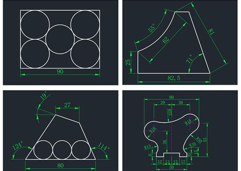 CAD几何画图技巧练习实例大全-92工业网