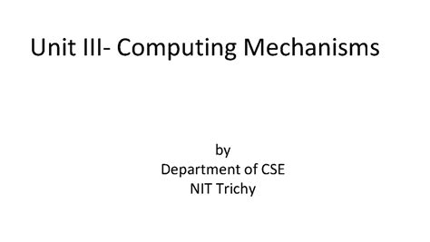 CC UNIT 3: Cloud Computing Mechanisms and Infrastructure Overview - Studocu