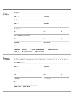 Fillable Online Transfer on Death Form - Resource Real Estate ...