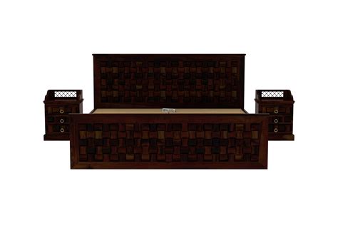 Buy Hover Bed Without Storage ( Queen Size, Walnut Finish ) Online in ...
