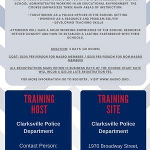 NASRO SRO Basic Course, 1970 Broadway Street, Clarksville, IN, United ...