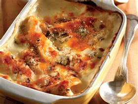 Hoenderlasagne met bloukaas en groenvye   Chicken lasagne  