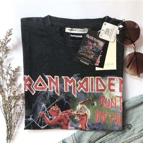 Iron Maiden Band Shirt, Pull&Bear NEW, Men's Fashion, Tops & Sets ...