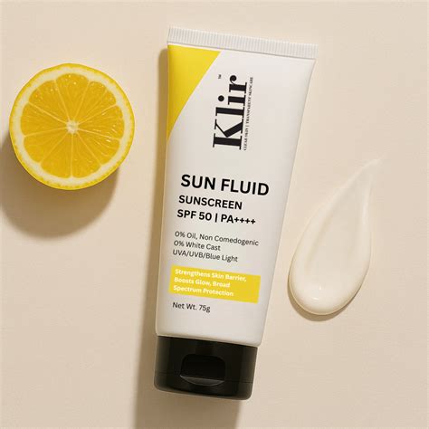 KLIR Sunfluid SPF50: Best Sunscreen for Indian Skin | Full Protection ...